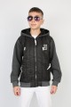 Üç İplik Kapşonlu Fermuarlı İçi Termal Erkek Çocuk Günlük Sweatshirt