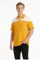 Erkek Omuz Panel Detaylı Polo Yaka Kısa Kollu Slim Fit Dokulu Örme Tişört