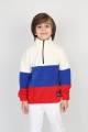Full Polar Kumaş Yarım Fermuarlı Garnili Erkek Çocuk Günlük Sweatshirt