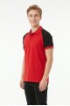 Erkek Reglan Kollu Polo Yaka Kısa Kollu Slim Fit Pamuklu Örme Tişört