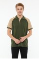 Erkek Reglan Kollu Polo Yaka Kısa Kollu Slim Fit Pamuklu Örme Tişört
