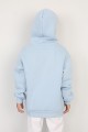 Üç İplik Şardonlu Baskılı Kapşonlu Erkek Çocuk Günlük Sweatshirt