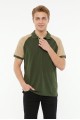 Erkek Reglan Kollu Polo Yaka Kısa Kollu Slim Fit Pamuklu Örme Tişört