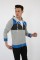 Parçalı Kapşonlu Fermuarlı Erkek Günlük Sweatshirt