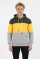 Erkek Üç İplik Şardonlu Kapüşonlu Parçalı Kanguru Cepli Günlük Sweatshirt