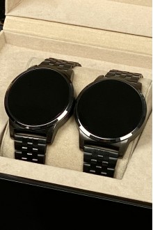  Metal Kordon Dijital Ekran Siyah Sevgili Saatleri Kopyası