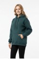 Kadın Kapşonlu Cepli Şardonlu Kalın Günlük Rahat Kesim Sweatshirt 