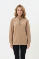Kadın Yarım Fermuarlı Günlük Rahat Kesim Sweatshirt