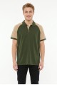 Erkek Reglan Kollu Polo Yaka Kısa Kollu Slim Fit Pamuklu Örme Tişört