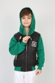 Üç İplik Kapşonlu Fermuarlı İçi Termal Erkek Çocuk Günlük Sweatshirt