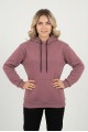 Kadın Kapşonlu Cepli Şardonlu Kalın Günlük Rahat Kesim Sweatshirt 