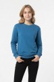 Kadın Şardonlu Bisiklet Yaka Oversize Günlük Rahat Kesim Sweatshirt