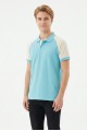 Erkek Reglan Kollu Polo Yaka Kısa Kollu Slim Fit Pamuklu Örme Tişört