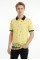 Erkek Martı Desenli Garnili Polo Yaka Kısa Kollu Slim Fit Pamuklu Tişört