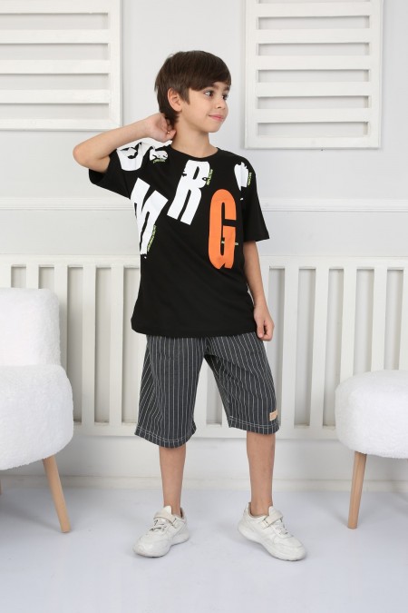 Tişört Ve Şortlu Baskılı Takım 