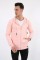 Üç İplik Düz Kapşonlu Fermuarlı Kanguru Cepli Erkek Günlük Sweatshirt