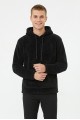 Erkek Kapüşonlu Kanguru Cepli Günlük Pelüş Sweatshirt