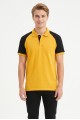 Erkek Reglan Kollu Polo Yaka Kısa Kollu Slim Fit Pamuklu Örme Tişört