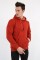 Üç İplik Şardonlu Kapşonlu Düz Erkek Günlük Sweatshirt