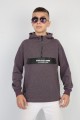 Yarım Fermuarlı Kapşonlu Baskılı Erkek Çocuk Günlük Sweatshirt