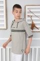  Kapşonlu Baskılı %100 Cotton Kumaş Taş Tişört