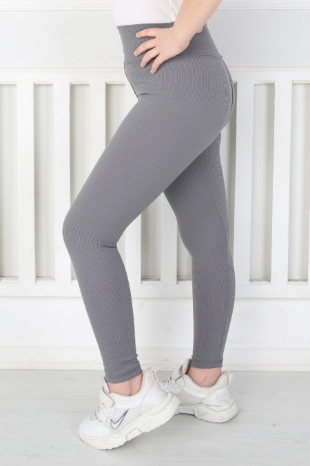 Dar Paça Birinci Kalite Fitilli Kumaş Antrasit Tayt