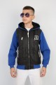 Üç İplik Kapşonlu Fermuarlı İçi Termal Erkek Çocuk Günlük Sweatshirt