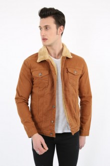 İçi Kürklü Hardal Kot Mont