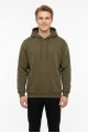 Üç İplik Şardonlu Kapşonlu Düz Erkek Günlük Sweatshirt