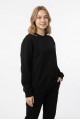 Kadın Şardonlu Bisiklet Yaka Oversize Günlük Rahat Kesim Sweatshirt
