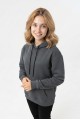 Kadın Kapşonlu Cepli Şardonlu Kalın Günlük Rahat Kesim Sweatshirt 