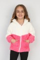 Welsoft Kumaş Kapşonlu Fermuarlı Cepli Pembe Sweat 