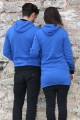 Martı Desen Saks Mavi Tunik Ve Sweat Sevgili Kombini