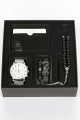 Erkek Kol Saati Tesbih Bileklik Cüzdan Kutulu 5’li Hediye Seti