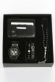 Erkek Kol Saati Tesbih Bileklik Cüzdan Kutulu 5’li Hediye Seti