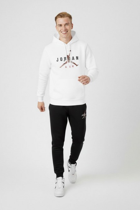 Jorner Baskılı Siyah Takım Eşofman Sevgili Kombini 