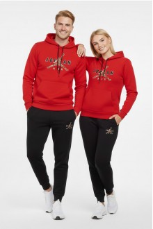 Jorner Baskılı Kırmızı Takım Eşofman Sevgili Kombini 