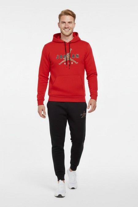 Jorner Baskılı Kırmızı Takım Eşofman Sevgili Kombini 