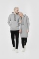 Düz Gri Tunik Ve Sweat Sevgili Kombini