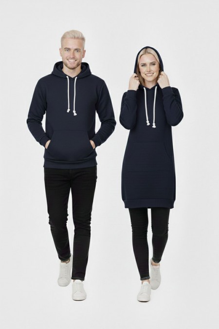 Düz Lacivert Tunik Ve Sweat Sevgili Kombini