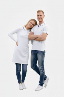 Düz Beyaz Tunik Ve Tişört Sevgili Kombini