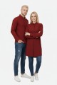 Düz Bordo Tunik Ve Gömlek Sevgili Kombini